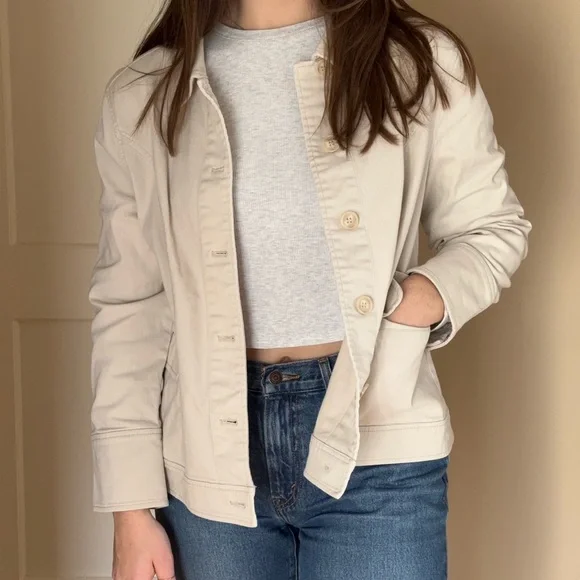 NorthStyle Cream Utility Jacket - Picture 1 of 6